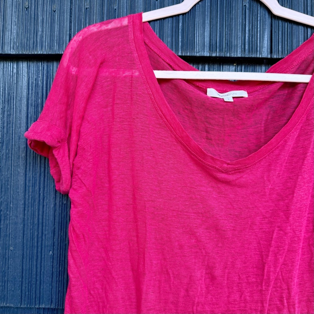 Vanessa Bruno Pink Linen Tee